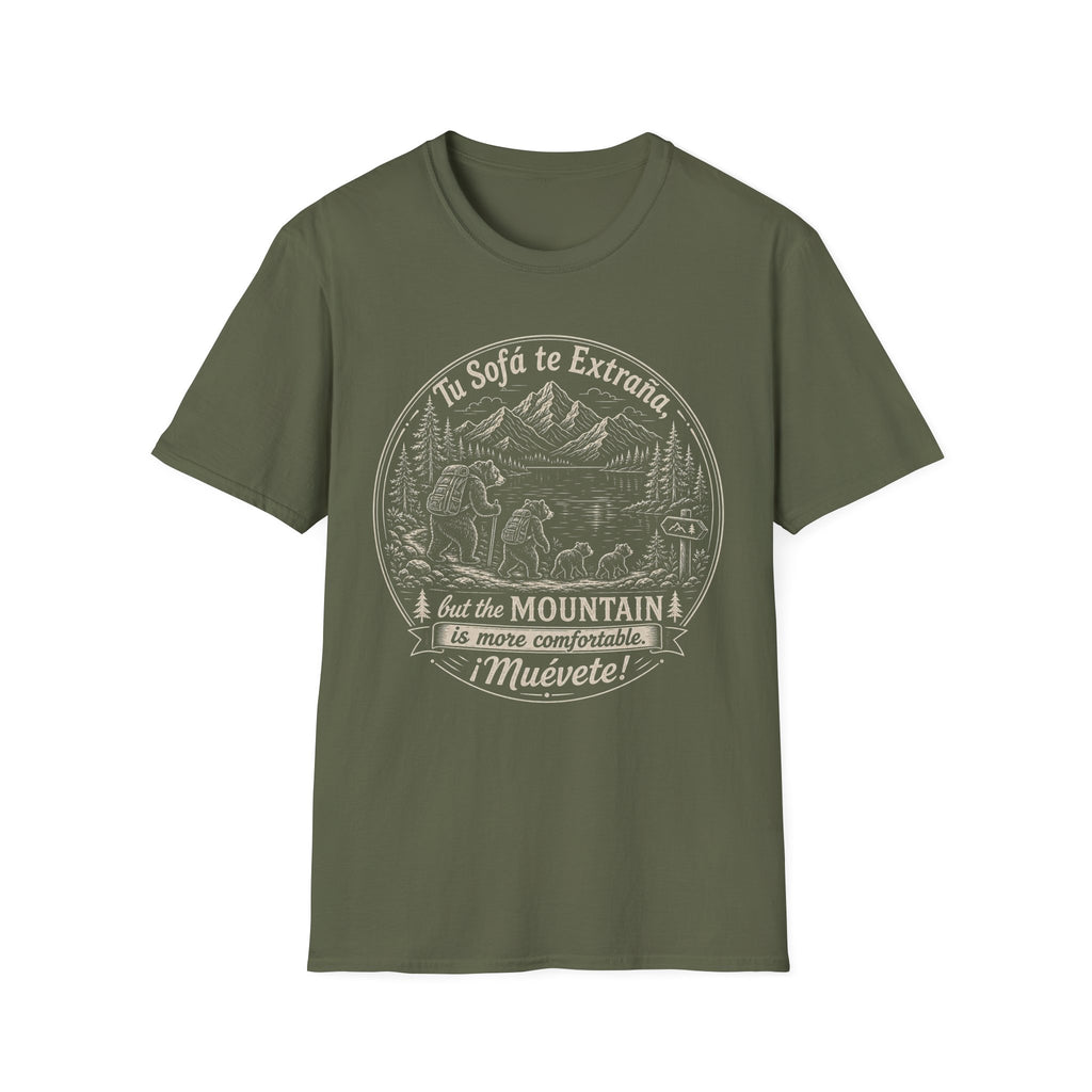 The Mountain Is More Comfortable Muevete T-Shirt