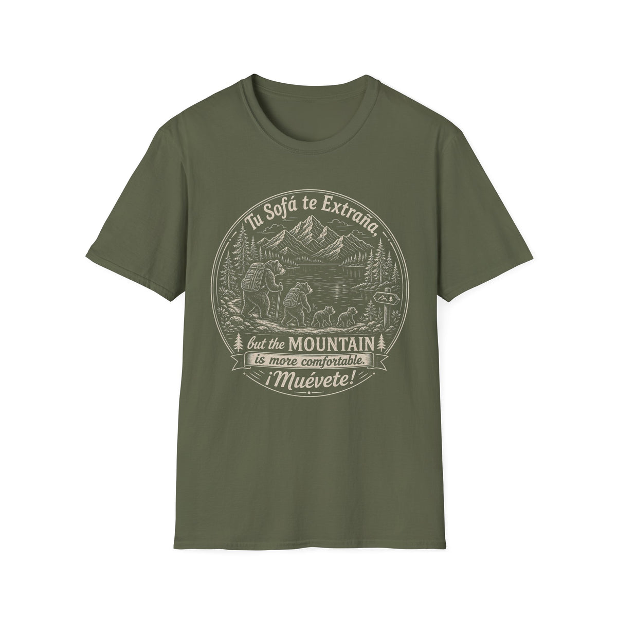 The Mountain Is More Comfortable Muevete T-Shirt