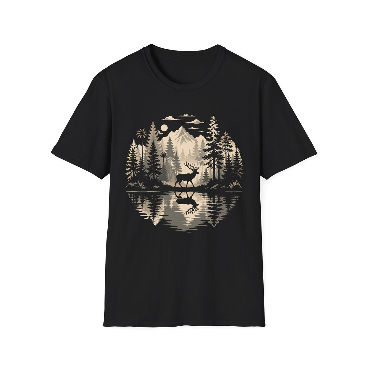 Venado Reflejo Del Agua  T-Shirt