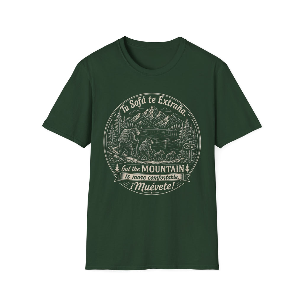 The Mountain Is More Comfortable Muevete T-Shirt