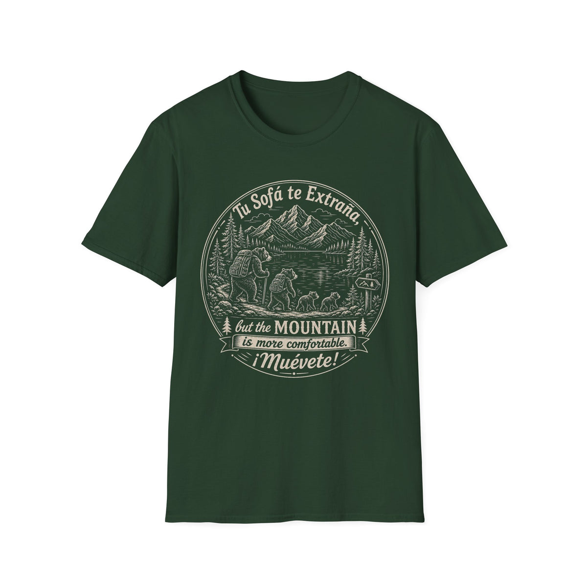 The Mountain Is More Comfortable Muevete T-Shirt