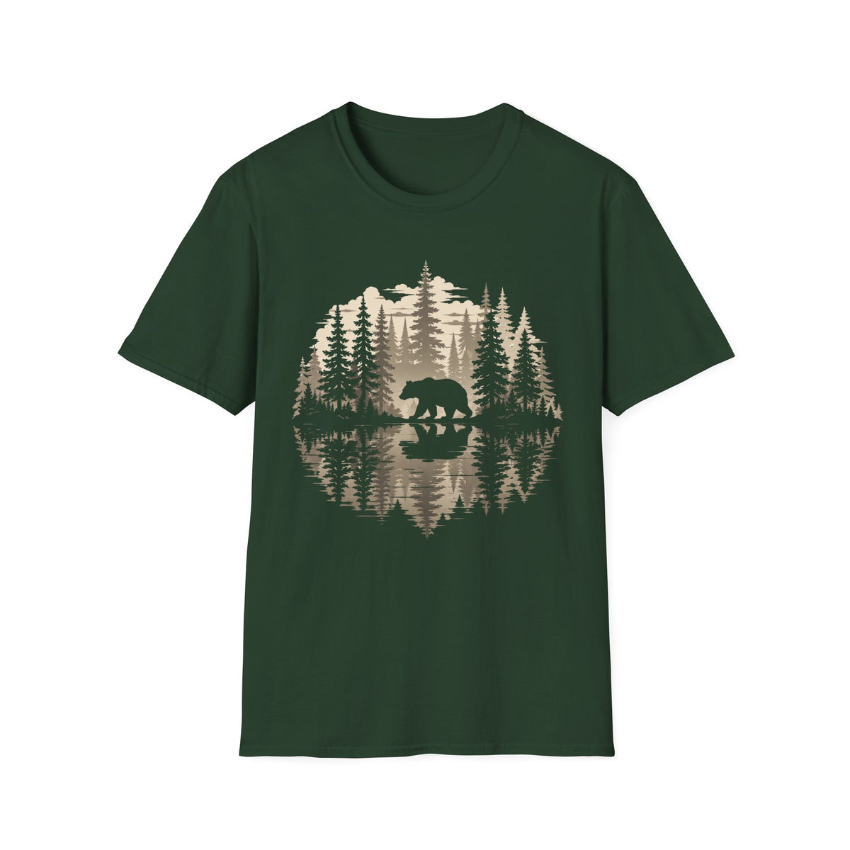 Oso Reflejo Del Agua T-Shirt