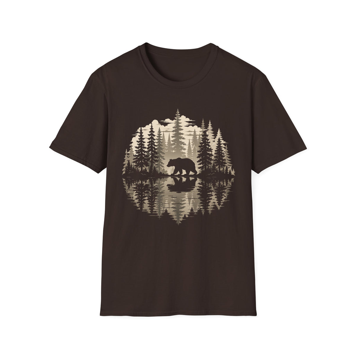 Oso Reflejo Del Agua T-Shirt