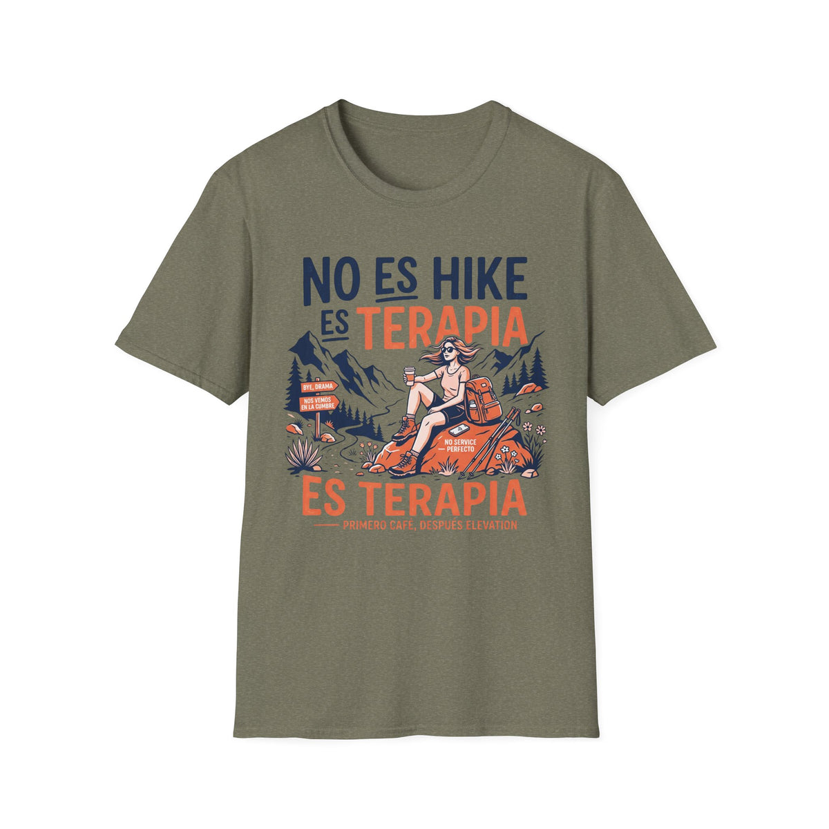 No Es Hike Es Terapia  T-Shirt