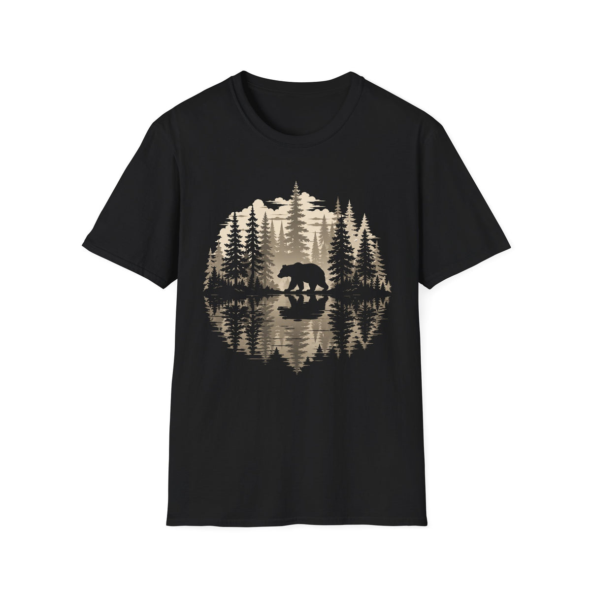 Oso Reflejo Del Agua T-Shirt