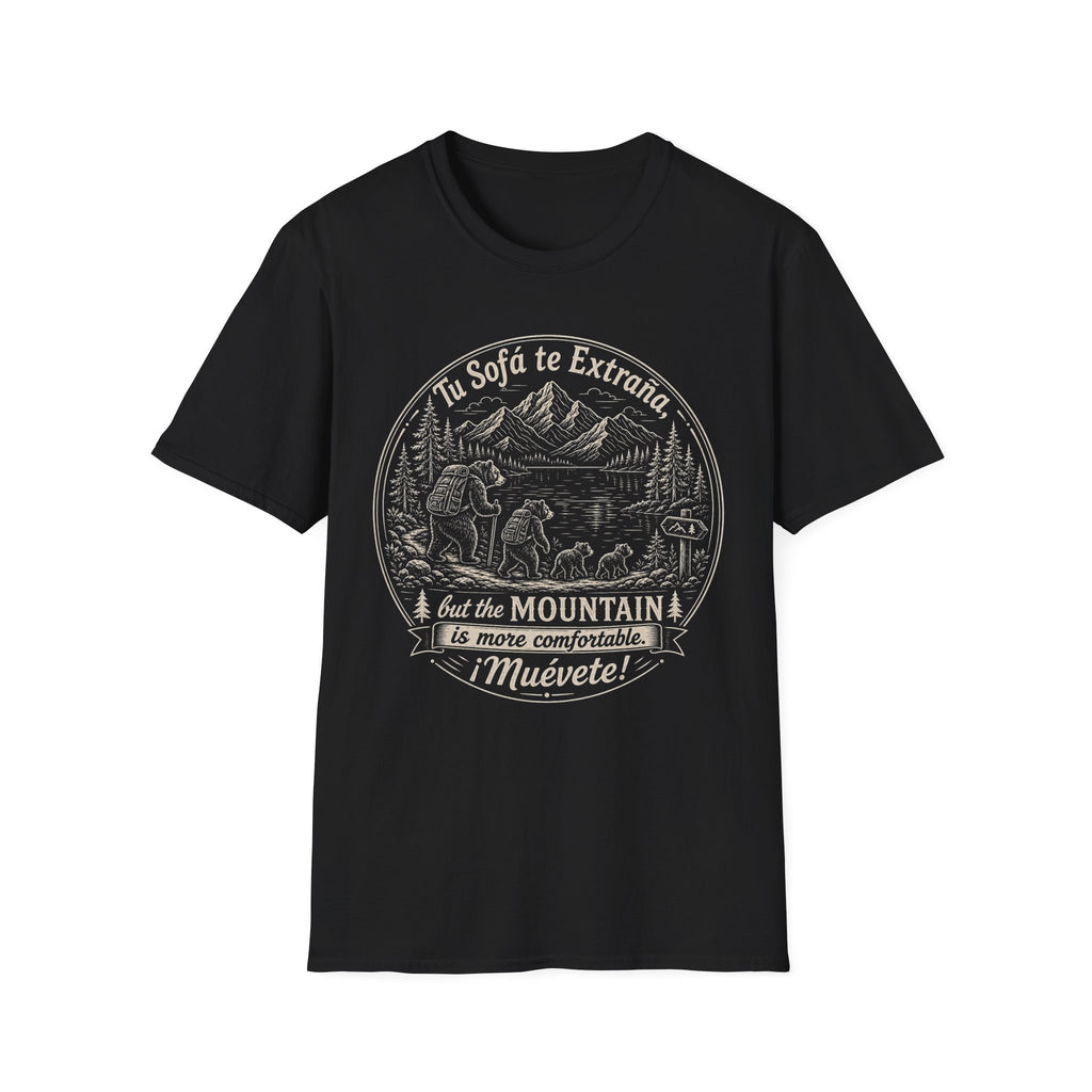 The Mountain Is More Comfortable Muevete T-Shirt