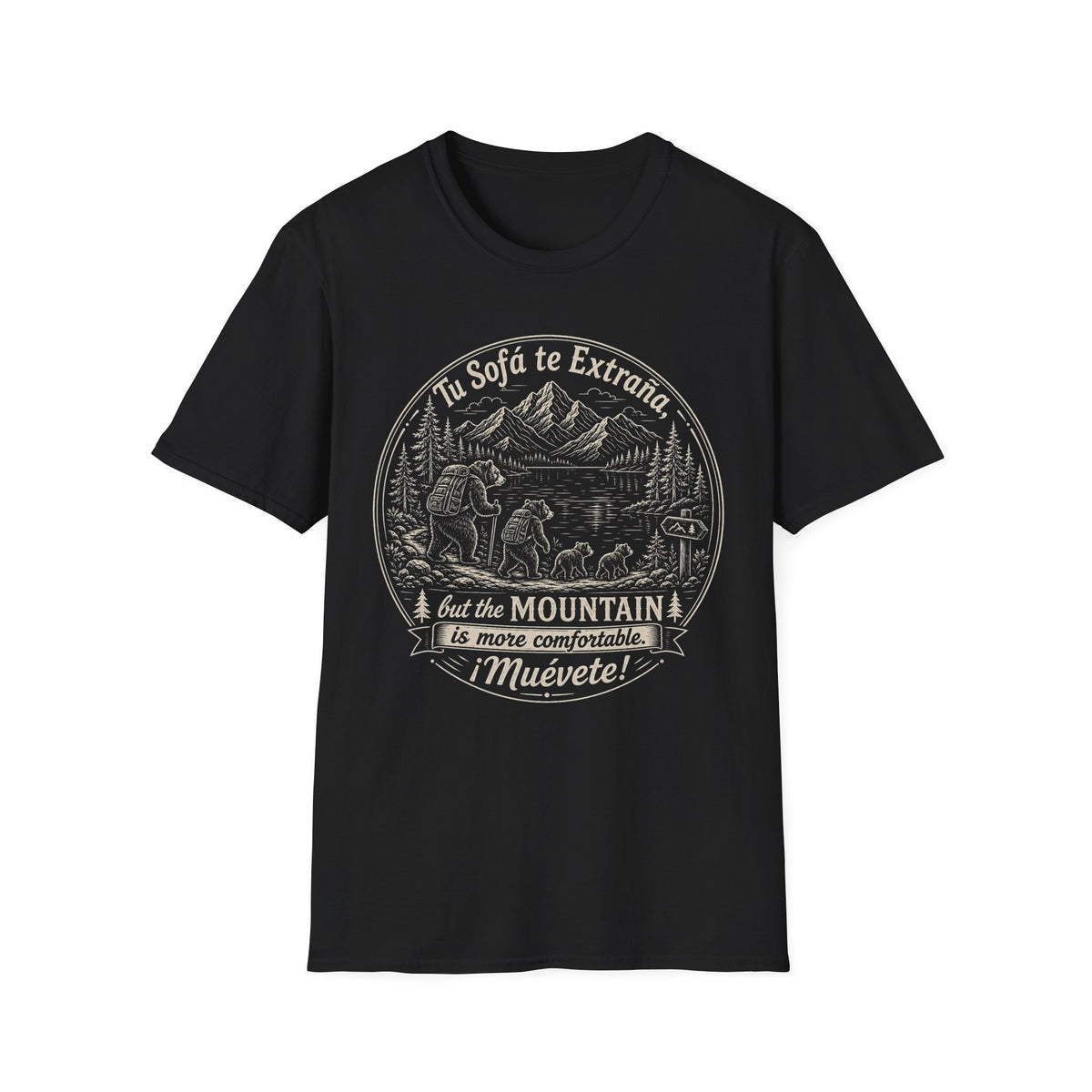 The Mountain Is More Comfortable Muevete T-Shirt