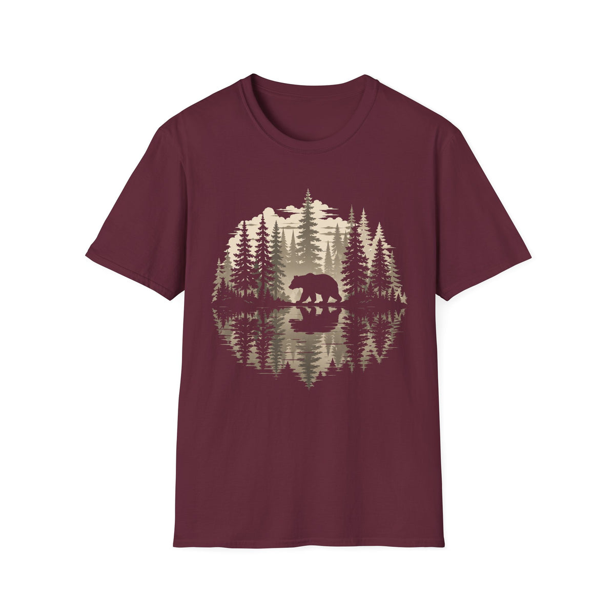 Oso Reflejo Del Agua T-Shirt