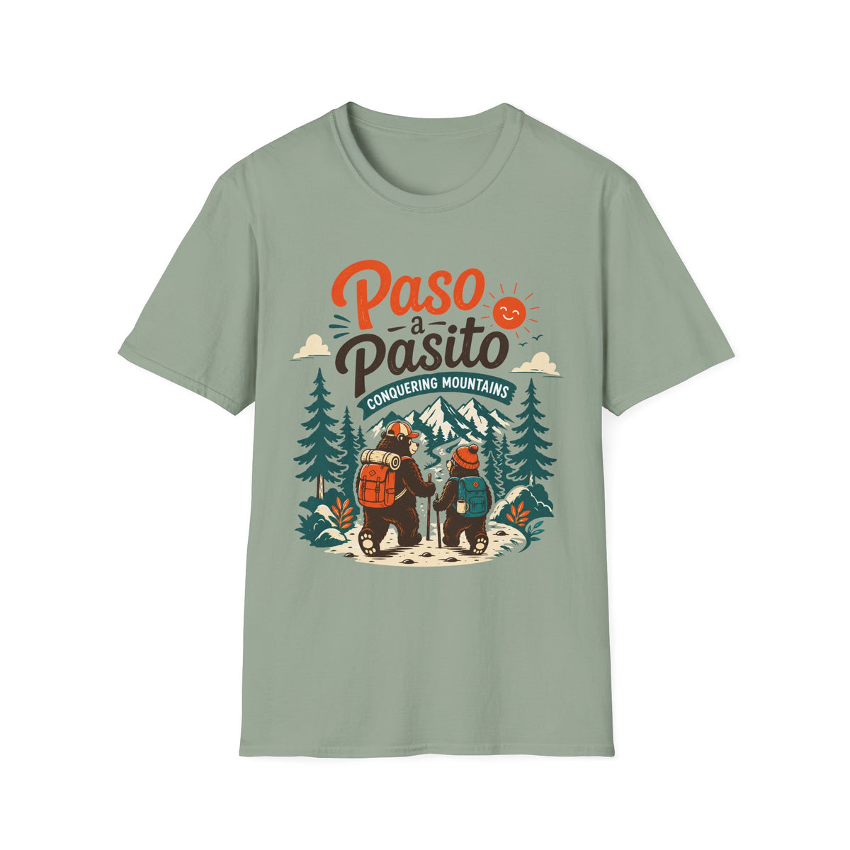 Paso A Pasito Conquering Mountains T-Shirt
