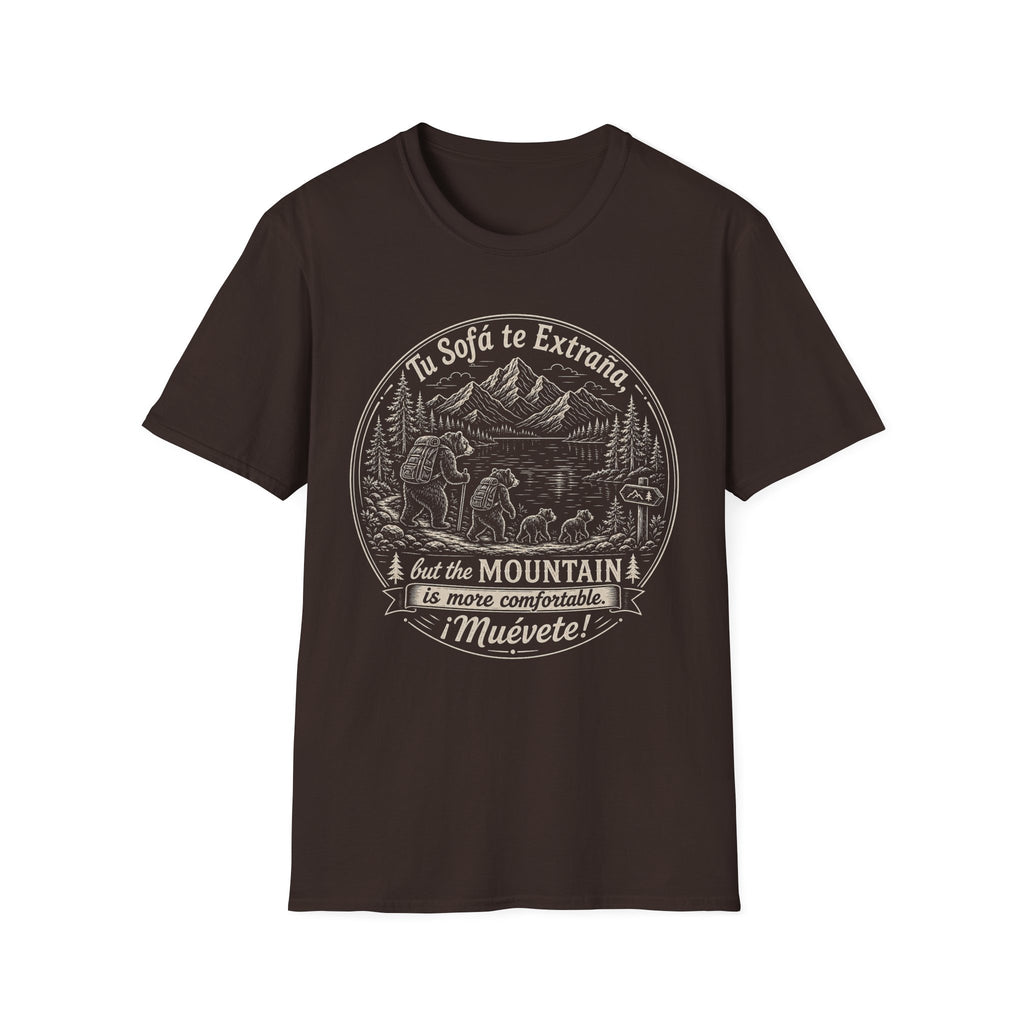 The Mountain Is More Comfortable Muevete T-Shirt