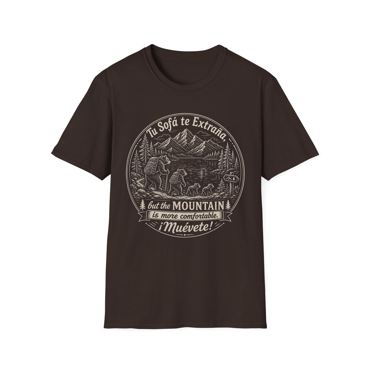 The Mountain Is More Comfortable Muevete T-Shirt
