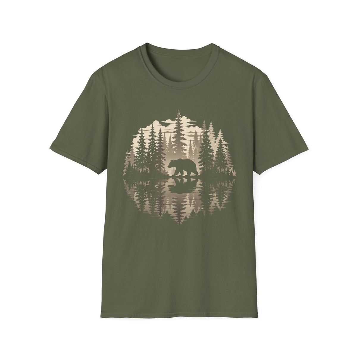 Oso Reflejo Del Agua T-Shirt