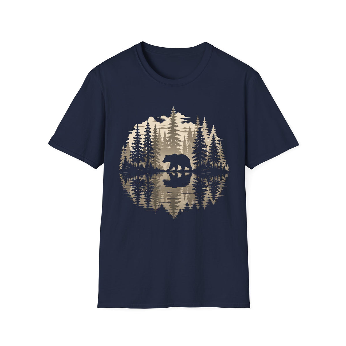 Oso Reflejo Del Agua T-Shirt