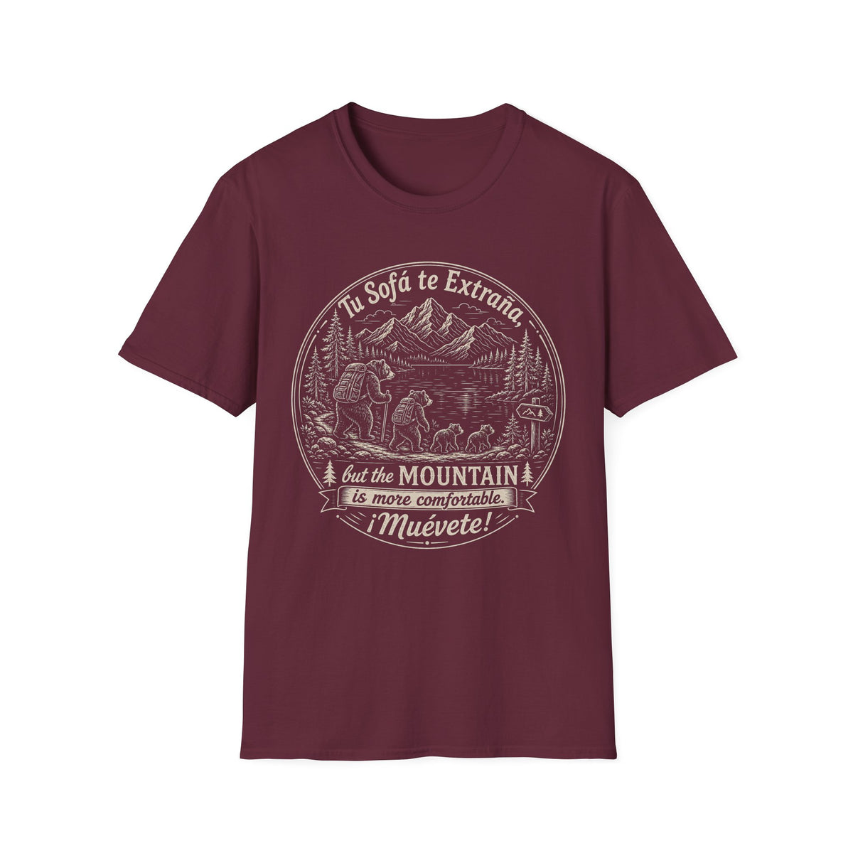 The Mountain Is More Comfortable Muevete T-Shirt