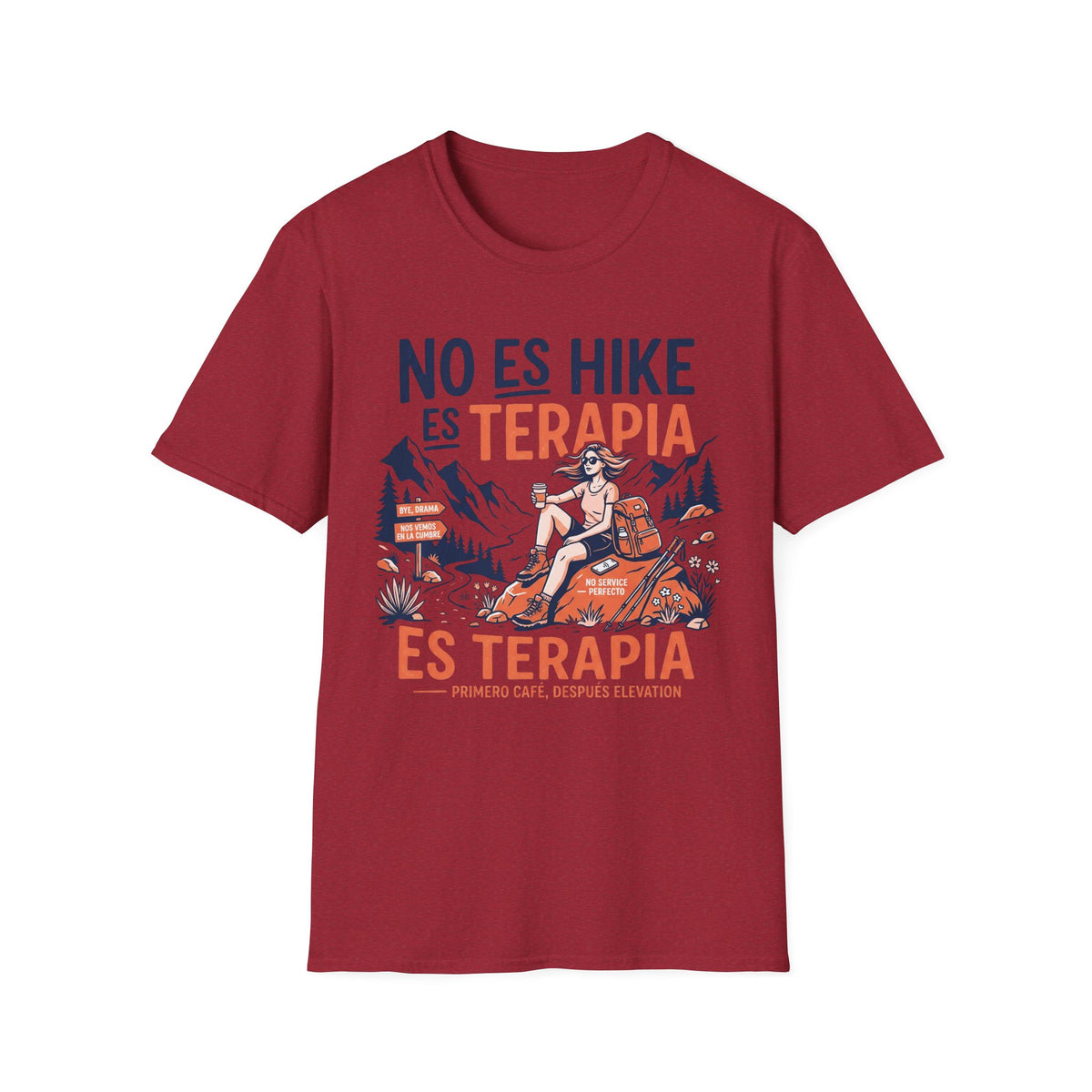 No Es Hike Es Terapia  T-Shirt